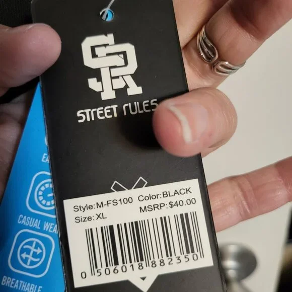 *****NWT STREET RULES MENS JOGGER SHORTS SZ XL - Picture 5 of 5